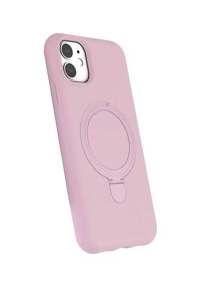 Newface Apple İphone 11 Regal Magsafe Standlı Kapak - Açık Pembe