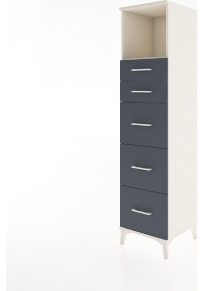 Hyperion Dolap Tek Raflı 5 Çekmeceli 44x44x182 Aytaşı-antrasit Aytaşı Hyperion Dolap Tek Raflı 5 Çekmeceli 44x44x182 Aytaşı-antrasit Aytaşı