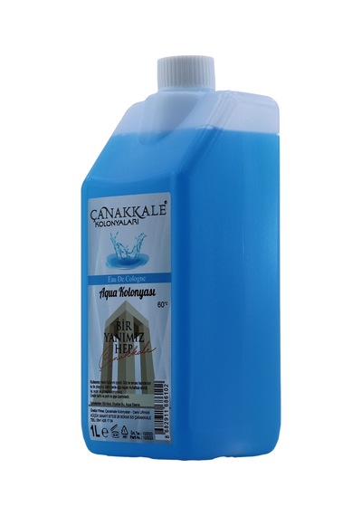 Çanakkale Kolonyaları Aqua Okyanus Kolonyası Bidon Korumalı Kapak - Yeni Model 1 L