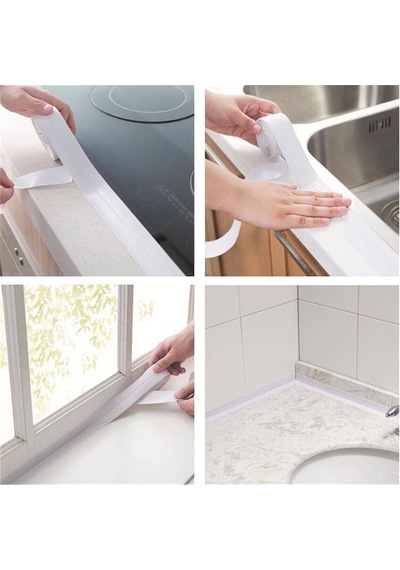 Su Sızdırmaz Geçirmez Bant Lavabo Küvet Kenar Bandı 2 Adet