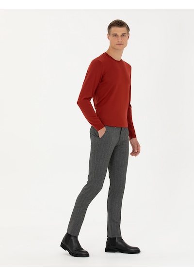 Cacharel Erkek Antrasit Pantolon Kanvas-chino 50274014-vr006 Gri