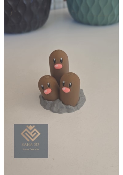 Dugtrio Pokemon Figür 5 Cm