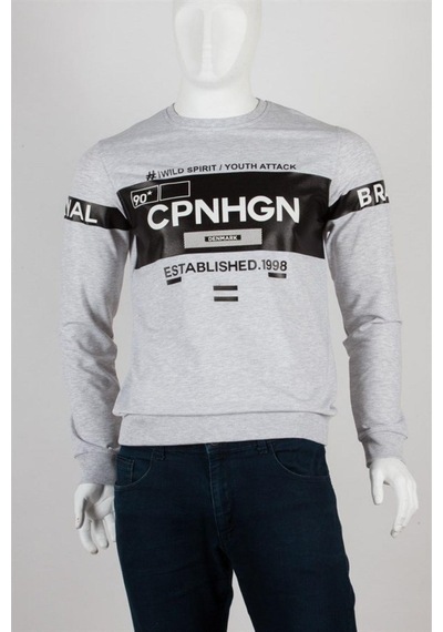 Danimarka Unisex Pamuklu Slim Fit Sweatshirt Medium