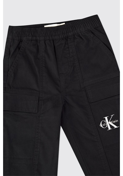 Calvin Klein Erkek Çocuk Siyah Kargo Pantolon 2611bk04019