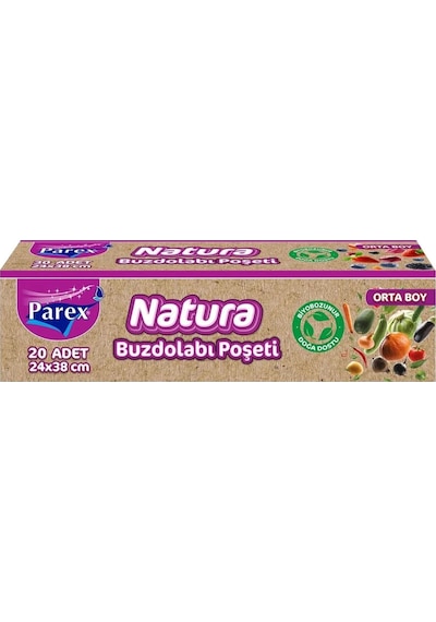 Natura Buzdolabı Poşeti Orta Boy 20 Li