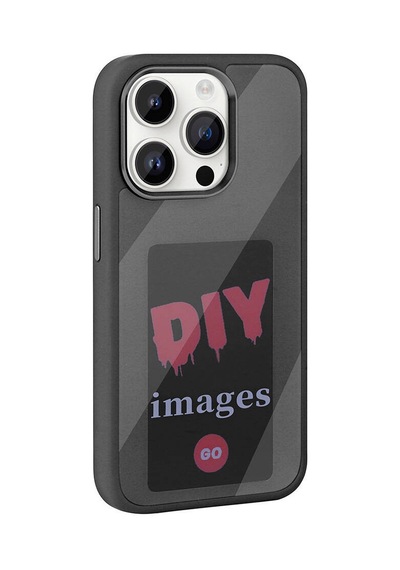 Apple Uyumlu iPhone 14 Pro Max Kılıf Ekranı Yansıtan Zore Akıllı Nfc Kapak Gri