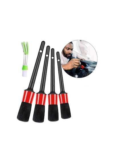 Zhltools Araç Detay Temizlik Fırça Seti 5 Parça Zt164