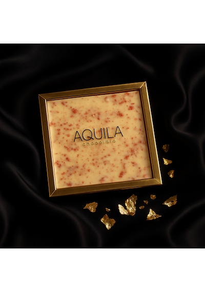 Aquila Chocolate Freeze Dry Çilekli Beyaz Çikolata 250 G
