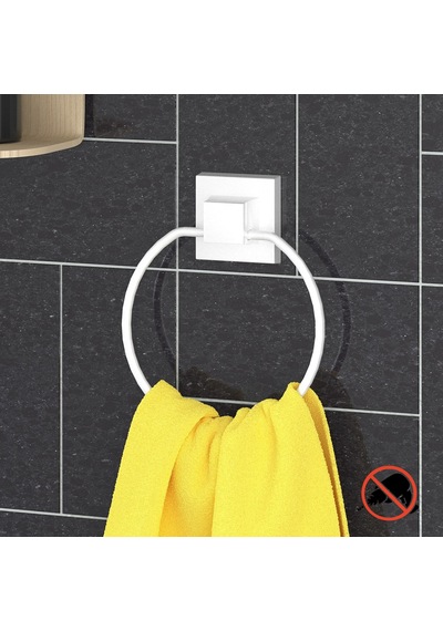 Teknotel Easyfıx Yapıskanlı Yuvarlak Havluluk Beyaz Ef235 Beyaz