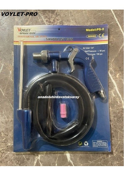 Voylet Ps2 Pro 3/4 Profesyonel Havalı Kumlama Tabancası Kumlama Tabanca