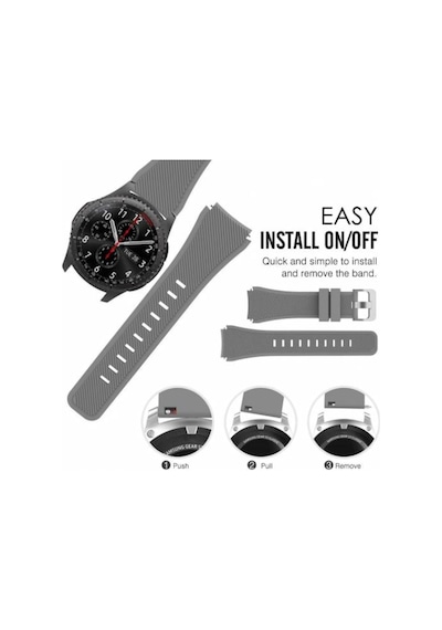 Huawei Watch Gt1 Gt2 Gt3 46Mm Akıllı Saat Kordonu Silikon Kayış (418202162)