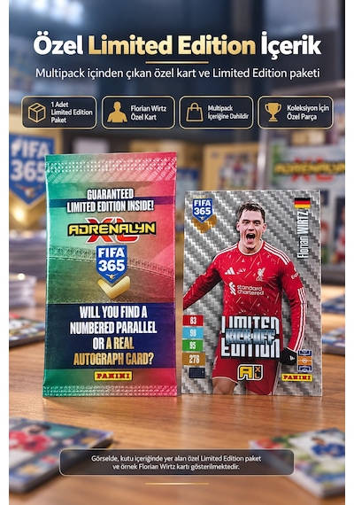 Panini Fıfa 365 2027 Adrenalyn Xl Kick-off Futbolcu Kartı 4 Paket + 1 Limited Edition - 25 Adet Kart