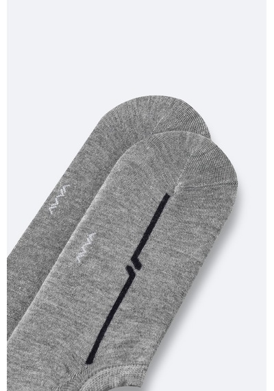 Avva Erkek Gri Bambu Karışımlı Sneaker Çorap B008512