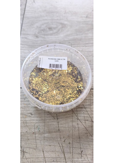 Boya İçerisine Katılan Sim Büyük Kesim Altın Sarı 50 Gr