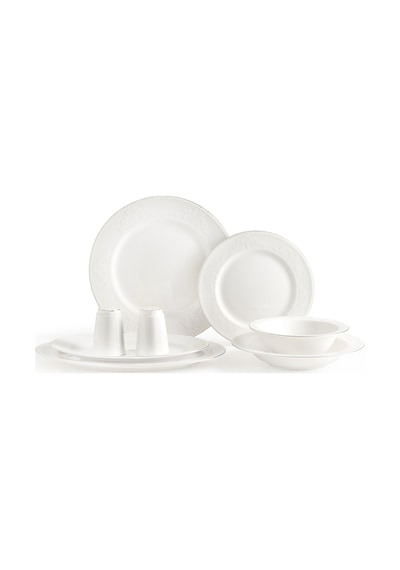 Madame Coco Odette 6 Kişilik 28 Parça Yemek Takımı - Beyaz/silver 8684427194980 Çok Renkli