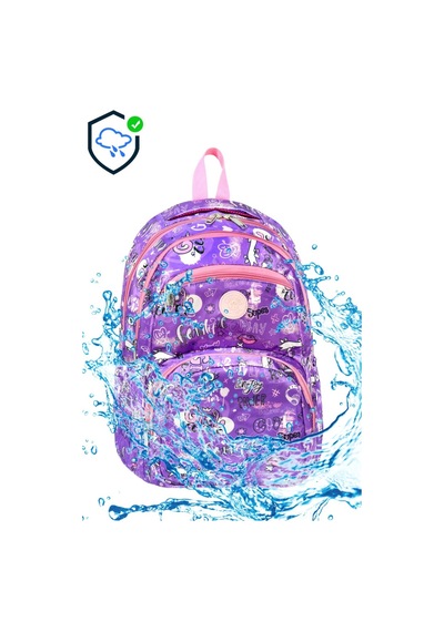 Lilymoon Kız Çocuk Sırt Çantası Ve Beslenme Çantası Seti Mor