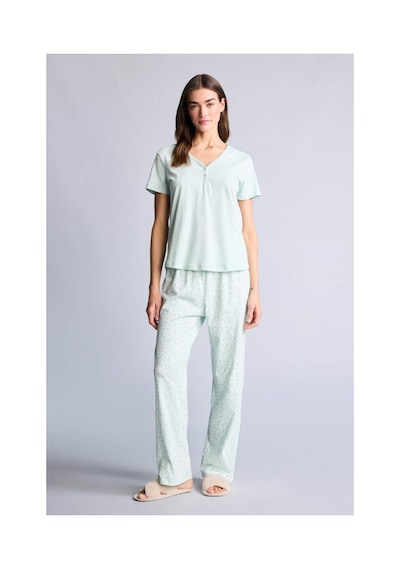 Defacto Pijama Takımı Üst Desenli Alt H1276ax26smgn1114 Yeşil-gn1114 Defacto Pijama Takımı Üst Desenli Alt H1276ax26smgn1114 Yeşil-gn1114