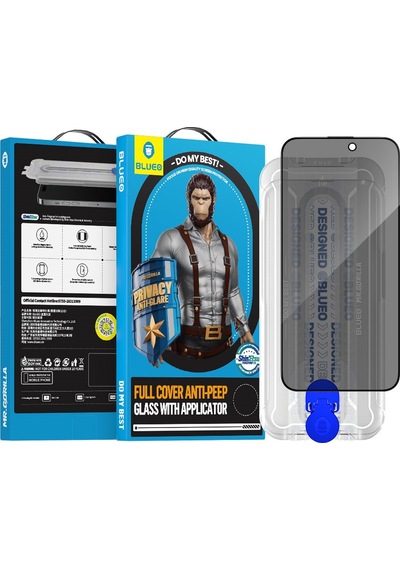 Blueo Apple Uyumlu iPhone 15 Pro Max  Hayalet Anti-peep Hayalet Ekran Koruyucu