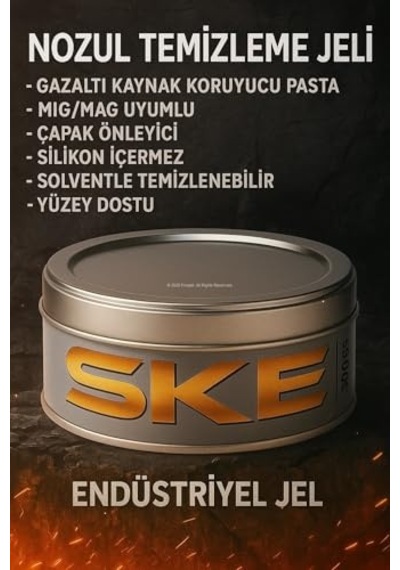 Nozul Temizleme Jeli Gazaltı Kaynak Pasta 300 Gr Mıg Mag Uyumlu Çapak Önleyici Silikon Içermez Solventle Temizleneb