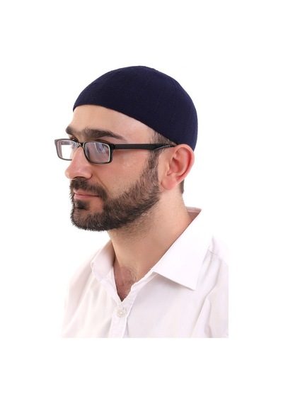 Kışlık Yün Takke - Lacivert