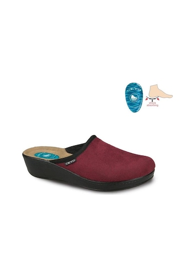 Ceyo 9932 Topuk Jelli Anatomik Taban Kışlık Kadın Terlik Bordo 36-40 001