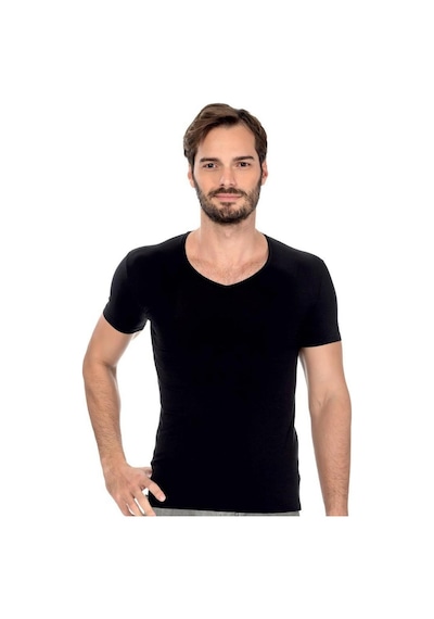 Özkan Underwear Özkan 6 Adet Erkek Modal V Yaka Kısa Kol Atlet Fanila 11143 001