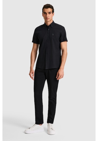 U.S. Polo Assn. U.s. Polo Assn. Erkek Siyah Gömlek Kısa Kollu 50324727-vr046 U.S. Polo Assn. U.s. Polo Assn. Erkek Siyah Gömlek Kısa Kollu 50324727-vr046