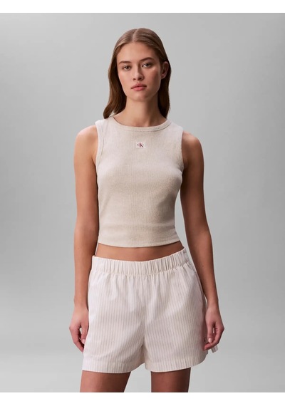 Calvin Klein Poplın Chıno Short Y, F7j, Xxs Bej Kadın Şort