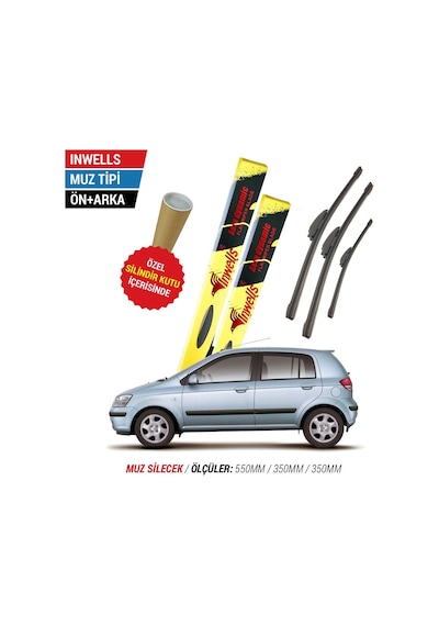 Hyundai Getz Ön Arka İnwells Silecek 2002-2011