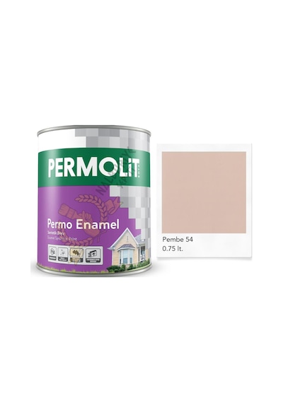 Permolit Enamel Sentetik Yağlı Boya Pembe 0.75 Lt. 0.75 L