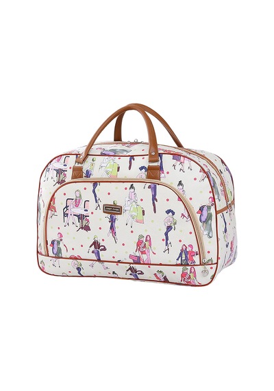 Lemestar 16" Kadın Erkek Pu Deri Seyahat Çantası Büyük Kapasite - Hızlı Taşınabilir, Dayanıklı Materyal, Outdoor Aktivite Ve Kısa Seyahatler İçin - Güzel Desen Büyük Güzellik Deseni