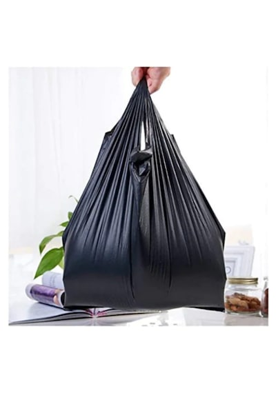 Kalın Siyah Poşet 28x50 Cm Orta Boy 1 Kg Hışır Atlet Poşet Market Manav Poşeti Çöp Poşeti