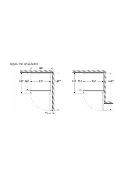 Profilo BD3076ICAP 526 L No-Frost Buzdolabı