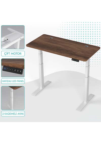 Karr Office O-Flex O2B6 Duo Çift Motorlu Elektrikli Yükseklik Ayarlı Masa - 160X80 - Barok Barok Karr Office O-Flex O2B6 Duo Çift Motorlu Elektrikli Yükseklik Ayarlı Masa - 160X80 - Barok Barok