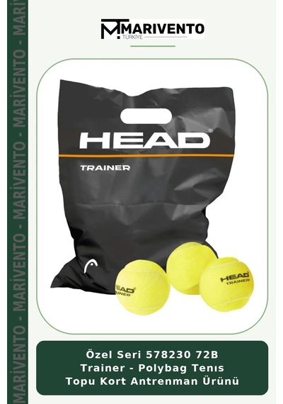 Özel Seri 578230 72b Trainer - Polybag Tenıs Topu Kort Antrenman Ürünü