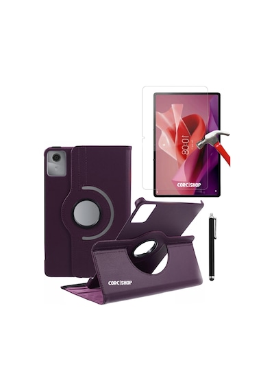 Lenovo Tab M11 /tab K11 11inç Modeliyle 360 Dönerli Tablet Kılıfı 3lü Set Arka Kapak