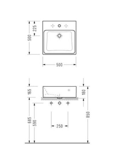 Serel Minimal Kare Lavabo 50x50 Cm - 2042tds110h Diğer