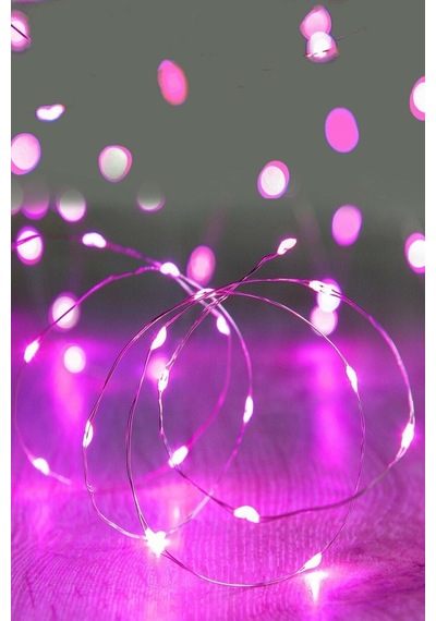 5 Metre Peri Led Işık Mavi Yüksek Kaliteli 3 Fonksiyonlu - Pembe