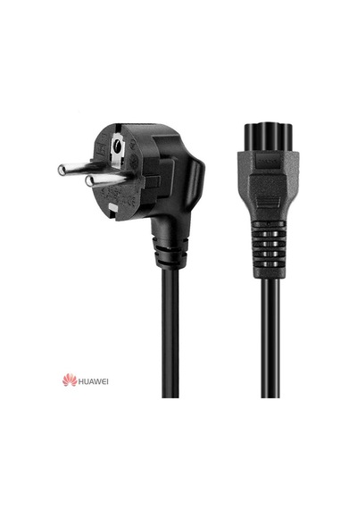 Huawei Notebook Adaptör Güç Kablosu 1.2 Mt Yonca Power Kablo Laptop Bilgisayar Kablosu Siyah