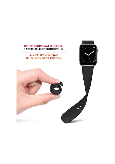 Apple Uyumlu  Watch Kordon 2 3 4 5 6 Se 38 40 MM Kordon Silikon Kayış