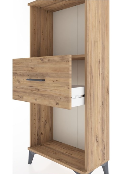 Hyperion Dolap Tek Raflı Tek Çekmeceli 60x44x134 Çam-çam Çam