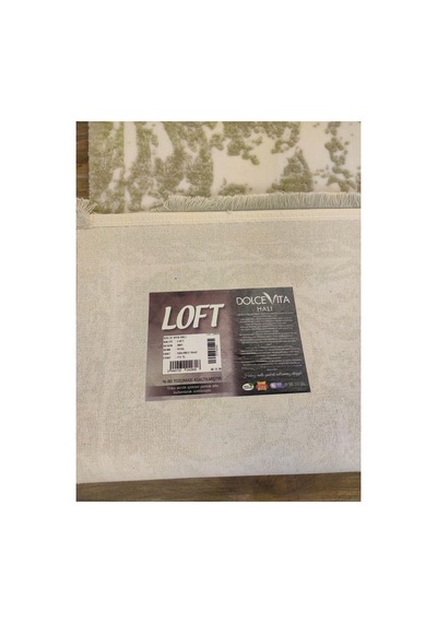 Loft 3001 Yeşil Halı Çok Renkli
