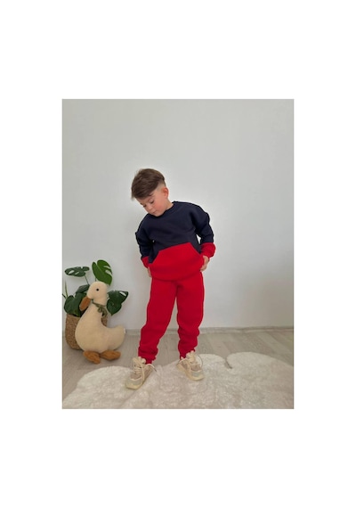 Jeliboomkidswear Erkek 2li Takım Kırmızı