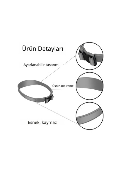 Ayarlanabilir Saç Kesim Kılavuzu - Fade Ve Ense Tıraşı İçin Silikon Şablon - Evde Profesyonel Bakımı Gri