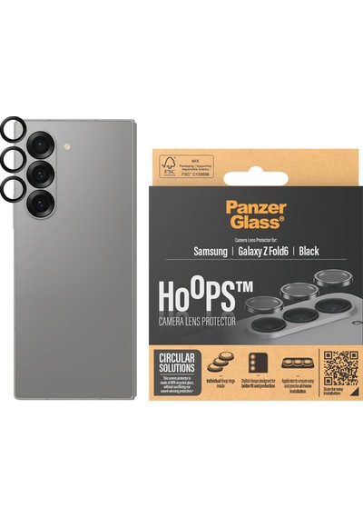 Hoops Samsung Uyumlu Galaxy Z Fold6 Siyah Kamera Lens Koruyucu
