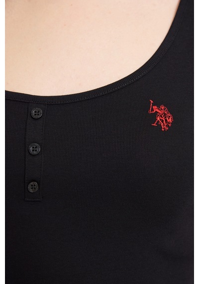 U.S. Polo Assn. U.s. Polo Assn. Kadın Siyah Tişört Basic 50321790-vr046