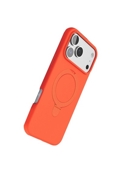 İphone 17 Pro Regal Magsafe Standlı Kapak - Turuncu