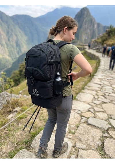 Wander Trend Bag Körüklü Çok Amaçlı Sırt Çantası Siyah