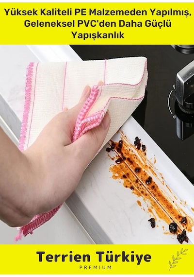 Duş Pvc Lavabo Küvet Tezgah Kenar Banyo Mutfak Pencere 3,2 Mt Su Sızdırmaz Geçirmez Yalıtım Bant
