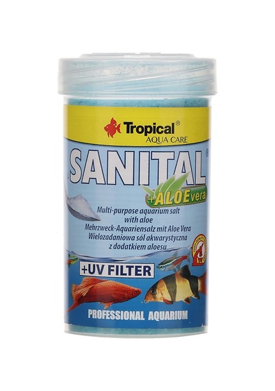 Tropical Sanital +alovera 100ml Akvaryum Tuzu